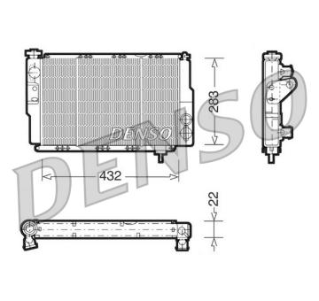 Chladič motora DENSO DRM23041