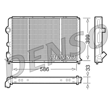 Chladič, chlazení motoru DENSO DRM23050