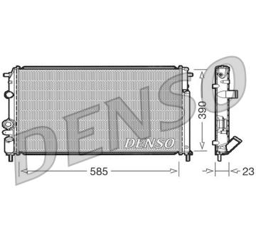 Chladič, chlazení motoru DENSO DRM23053