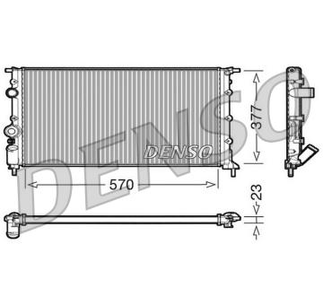 Chladič, chlazení motoru DENSO DRM23054