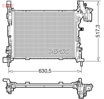 Chladič, chlazení motoru DENSO DRM23062