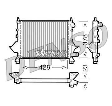 Chladič, chlazení motoru DENSO DRM23081