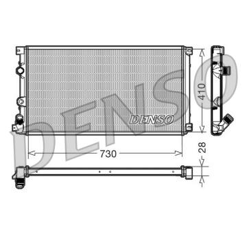 Chladič, chlazení motoru DENSO DRM23090