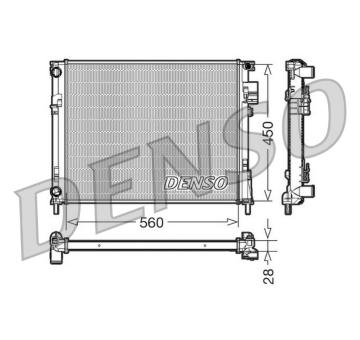 Chladič motora DENSO DRM23096