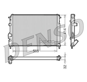 Chladič, chlazení motoru DENSO DRM23110