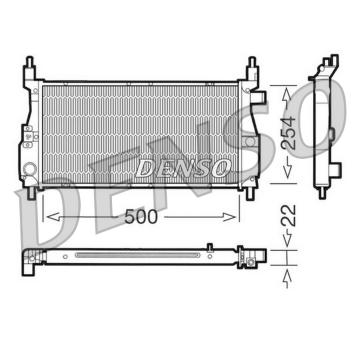 Chladič, chlazení motoru DENSO DRM24003
