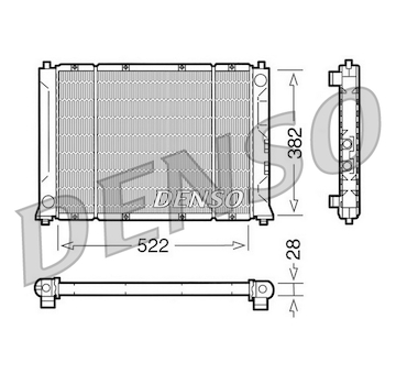 Chladič, chlazení motoru DENSO DRM24005