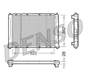 Chladič, chlazení motoru DENSO DRM24012