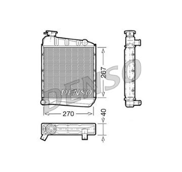 Chladič, chlazení motoru DENSO DRM24030