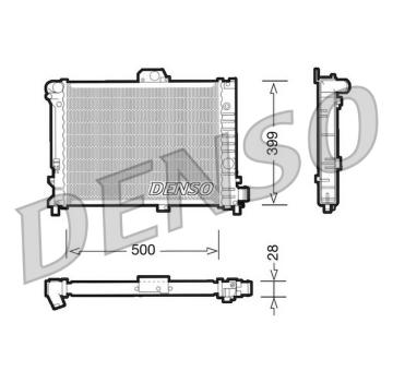 Chladič motora DENSO DRM25005