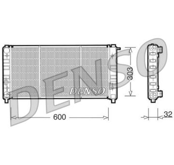 Chladič, chlazení motoru DENSO DRM26004