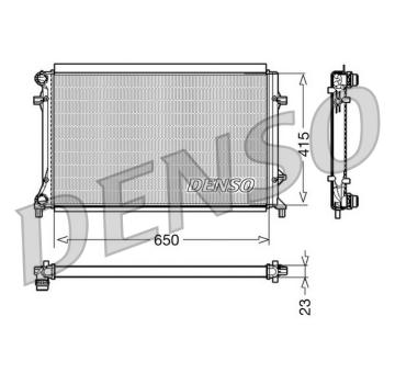 Chladič, chlazení motoru DENSO DRM32018