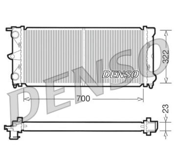 Chladič, chlazení motoru DENSO DRM32021