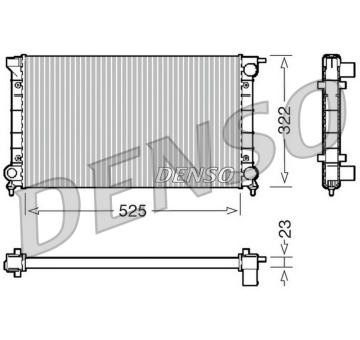 Chladič, chlazení motoru DENSO DRM32024