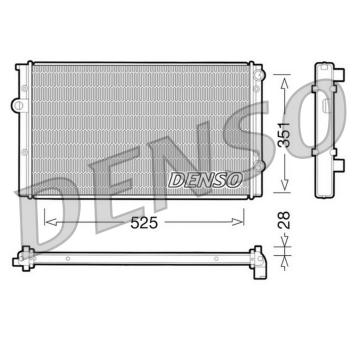 Chladič, chlazení motoru DENSO DRM32028