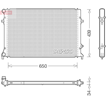 Chladič, chlazení motoru DENSO DRM32042