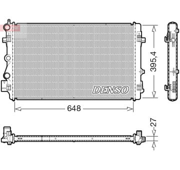 Chladič, chlazení motoru DENSO DRM32051