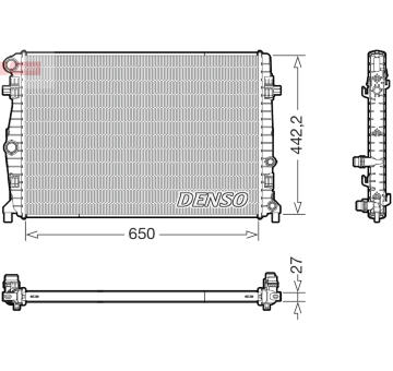 Chladič, chlazení motoru DENSO DRM32058