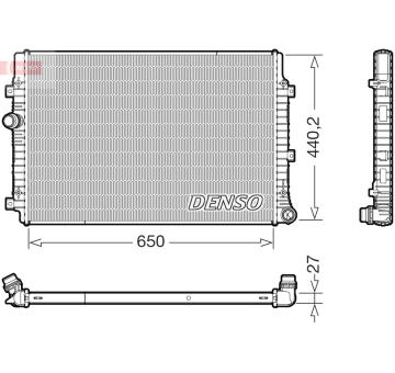 Chladič, chlazení motoru DENSO DRM32059