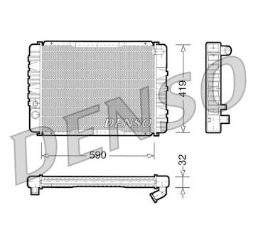 Chladič, chlazení motoru DENSO DRM33001