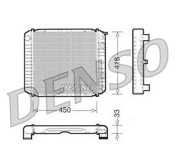 Chladič, chlazení motoru DENSO DRM33005