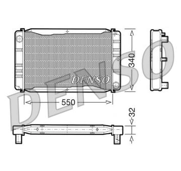 Chladič, chlazení motoru DENSO DRM33011