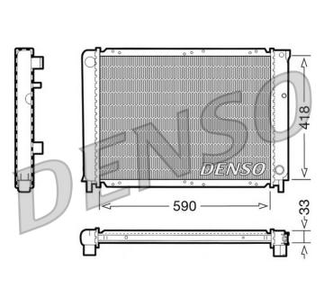 Chladič, chlazení motoru DENSO DRM33031