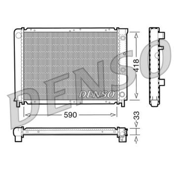 Chladič, chlazení motoru DENSO DRM33032