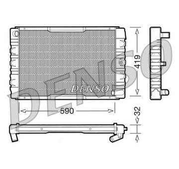 Chladič, chlazení motoru DENSO DRM33033