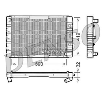 Chladič motora DENSO DRM33034