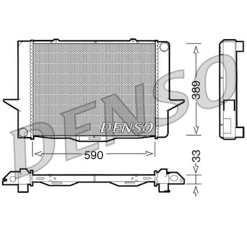 Chladič, chlazení motoru DENSO DRM33040