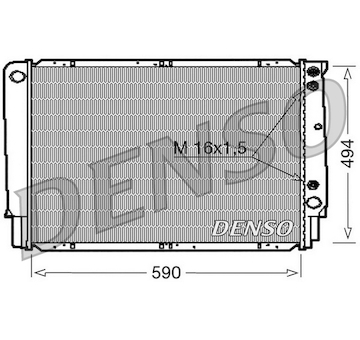 Chladič, chlazení motoru DENSO DRM33053