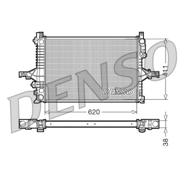 Chladič, chlazení motoru DENSO DRM33065