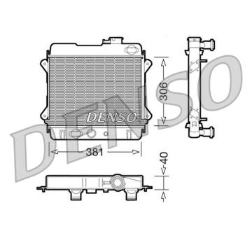 Chladič, chlazení motoru DENSO DRM34001