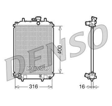 Chladič, chlazení motoru DENSO DRM35001
