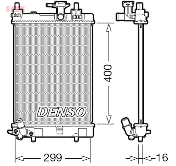 Chladič, chlazení motoru DENSO DRM35003