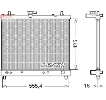 Chladič, chlazení motoru DENSO DRM35006