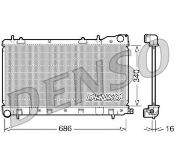 Chladič, chlazení motoru DENSO DRM36003