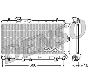 Chladič, chlazení motoru DENSO DRM36006