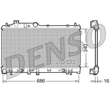 Chladič, chlazení motoru DENSO DRM36008