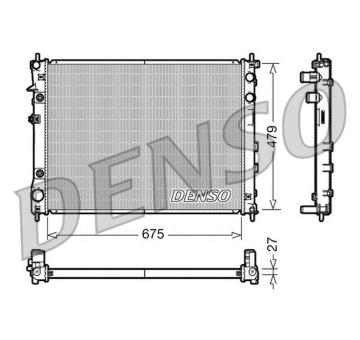 Chladič, chlazení motoru DENSO DRM36012