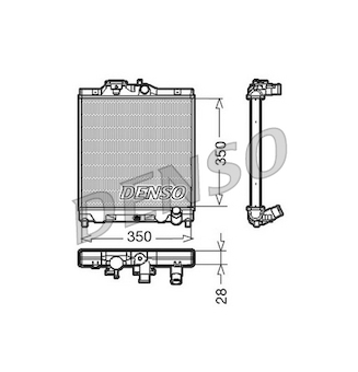 Chladič, chlazení motoru DENSO DRM40004