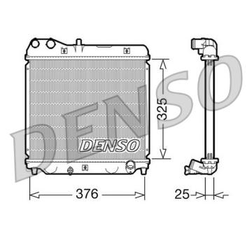 Chladič, chlazení motoru DENSO DRM40015