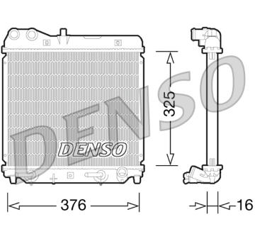 Chladič, chlazení motoru DENSO DRM40026