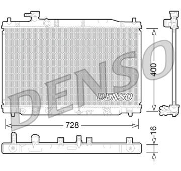 Chladič, chlazení motoru DENSO DRM40030