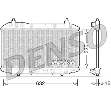 Chladič, chlazení motoru DENSO DRM40031