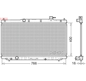 Chladič, chlazení motoru DENSO DRM40038