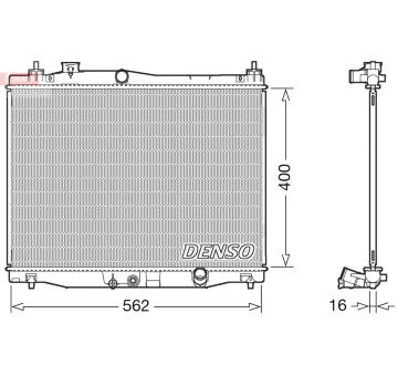 Chladič, chlazení motoru DENSO DRM40047