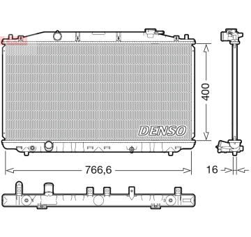 Chladič, chlazení motoru DENSO DRM40051