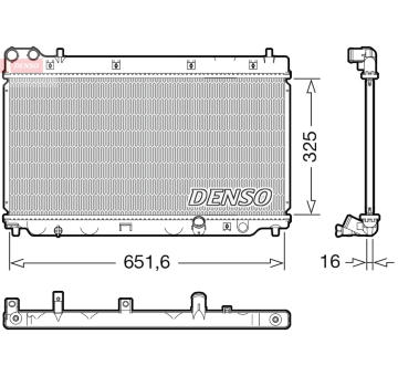 Chladič, chlazení motoru DENSO DRM40055